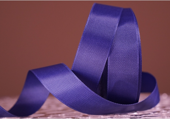 Стрічка репсова (2,5 см *23 м), синій (сапфіровий) (№0-371)