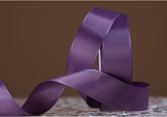 Стрічка репсова (2,5 см *23 м), темно-фіолетовий (темно-маджента) (№0-473)