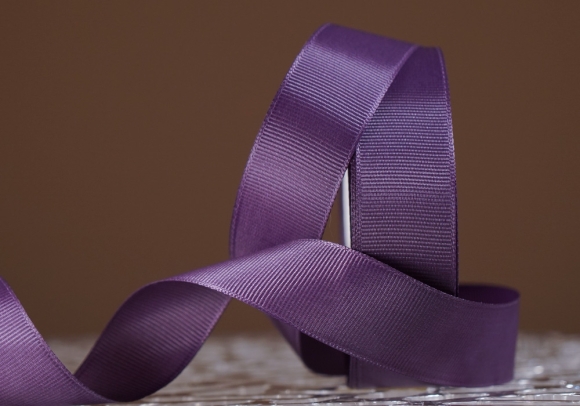 Стрічка репсова (2,5 см *23 м), темно-фіолетовий (темно-маджента) (№0-473)