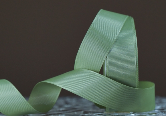 Стрічка репсова (2,5 см *23 м), зелений мох (№0-568)