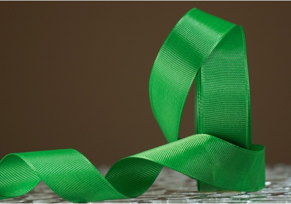 Стрічка репсова (2,5 см *23 м), зелений (малахітовий) (№0-579) Стрічка репсова (2,5 см *23 м), зелений (малахітовий) (№0-579)