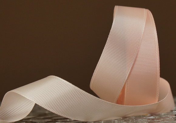 Стрічка репсова (2,5 см *23 м), ніжно-персиковий (№07)