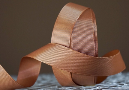 Стрічка репсова (2,5 см *23 м), коричневий (№0-845)