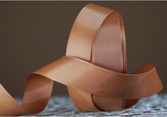 Стрічка репсова (2,5 см *23 м), коричневий (№0-845)