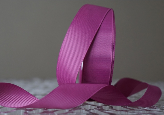 Стрічка репсова (2,5 см *23 м), червоно-бузковий (№107)