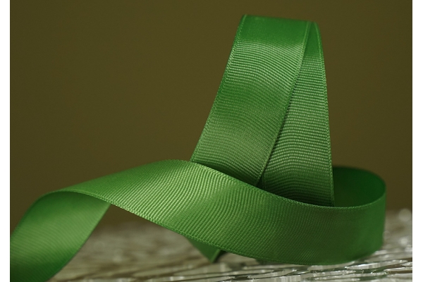 Стрічка репсова (2,5 см *23 м), травнево-зелений (№108)