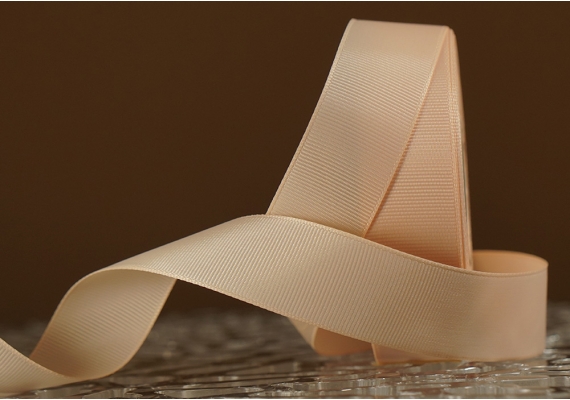 Стрічка репсова (2,5 см *23 м), бежевий (насичений) (№155) Стрічка репсова (2,5 см *23 м), бежевий (насичений) (№155)