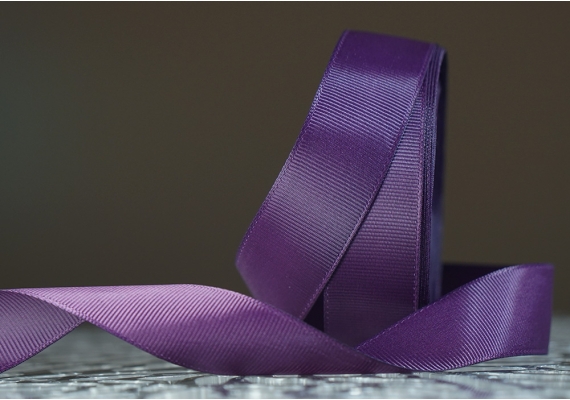 Стрічка репсова (2,5 см *23 м), пурпурний (темний) (№171)