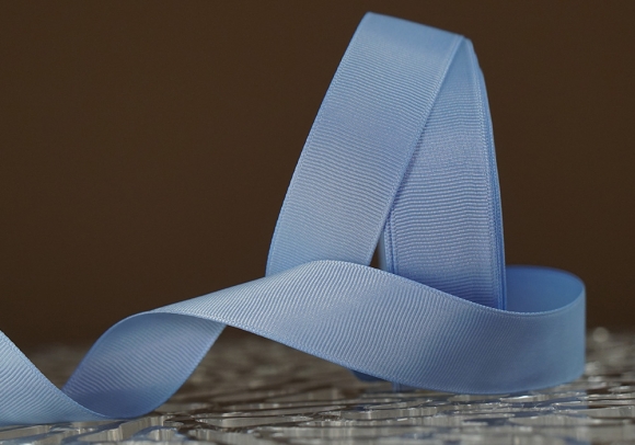 Стрічка репсова (2,5 см *23 м), блакитний (небесний) (№172)