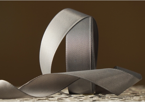 Стрічка репсова (2,5 см *23 м), темно-сірий (№180)