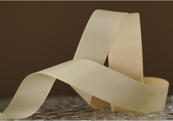 Стрічка репсова (2,5 см *23 м), кремовий (№181)