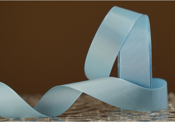 Стрічка репсова (2,5 см *23 м), блакитний (небесний) (№184) Стрічка репсова (2,5 см *23 м), блакитний (небесний) (№184)