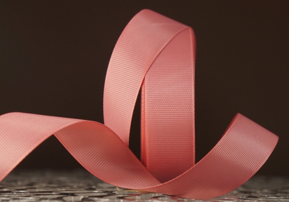 Стрічка репсова (2,5 см *23 м), димчасто-рожевий (№191)