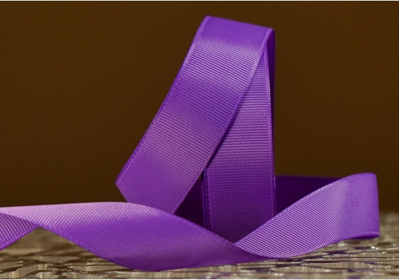 Стрічка репсова (2,5 см *23 м), бузковий (насичений) (№198) Стрічка репсова (2,5 см *23 м), бузковий (насичений) (№198)