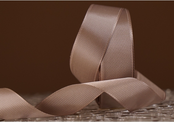 Стрічка репсова (2,5 см *23 м), сіро-бежевий (№201)