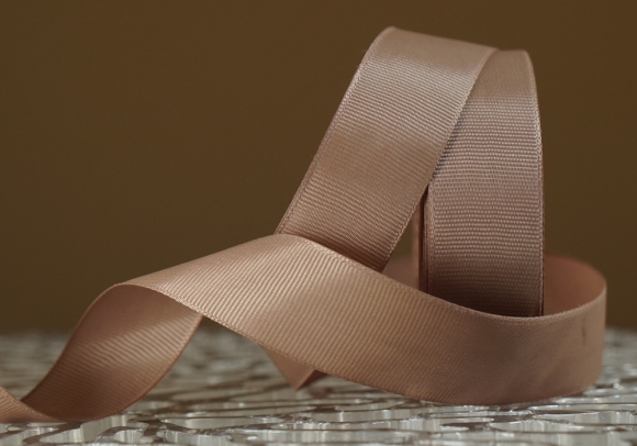 Стрічка репсова (2,5 см *23 м), коричнево-сірий (№204)