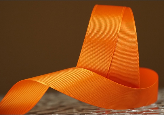 Стрічка репсова (2,5 см *23 м), темно-помаранчевий (№24)