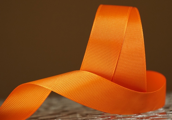 Стрічка репсова (2,5 см *23 м), темно-помаранчевий (№24)