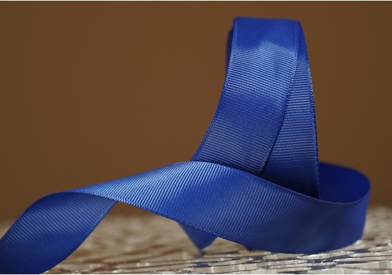 Стрічка репсова (2,5 см *23 м), синій морський(№240)