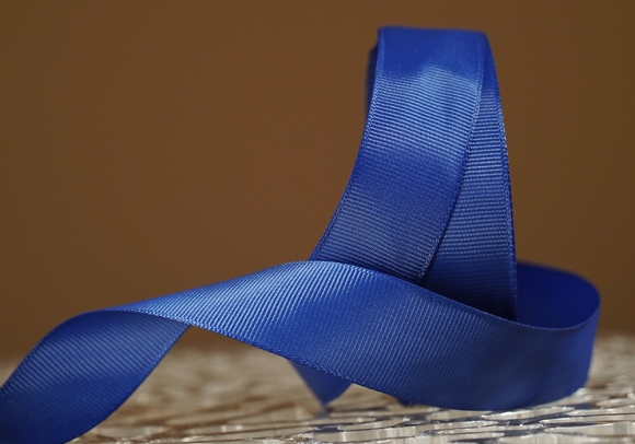 Стрічка репсова (2,5 см *23 м), синій морський(№240)