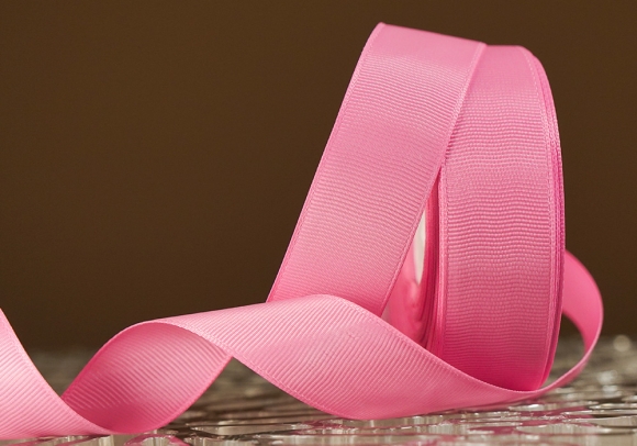 Стрічка репсова (2,5 см *23 м), рожевий (№255)
