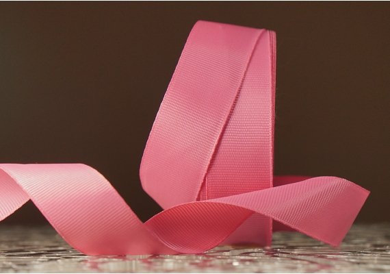 Стрічка репсова (2,5 см *23 м), червоновато-брунатний (розовий) (№257)