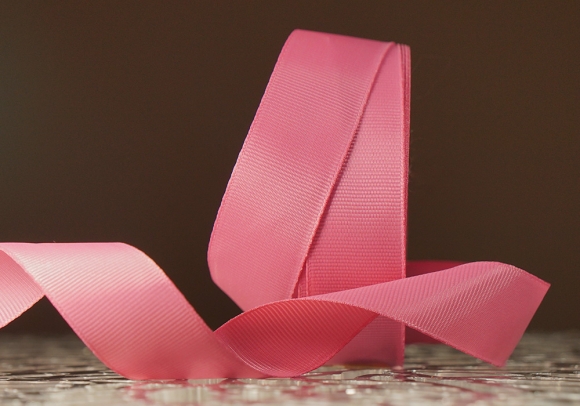 Стрічка репсова (2,5 см *23 м), червоновато-брунатний (розовий) (№257)