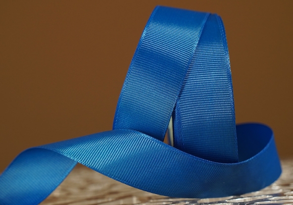 Стрічка репсова (2,5 см *23 м), темно-синій (№40)