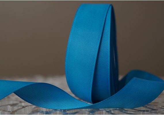 Стрічка репсова (2,5 см *23 м), лазурний (№47)