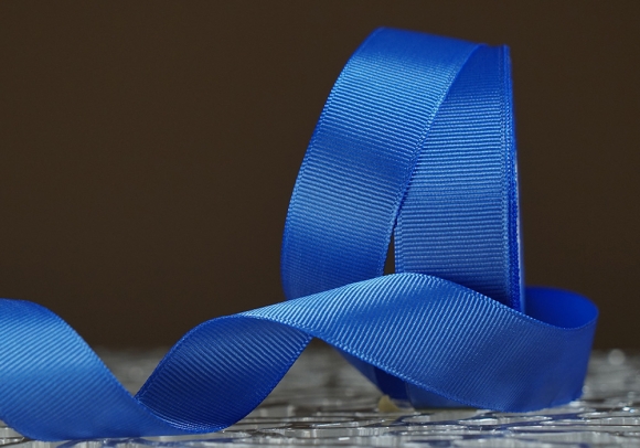 Стрічка репсова (2,5 см *23 м), синій (№96)