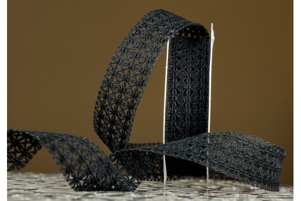 Стрічка макраме в'язана чорний (№171) (2,5 см *11,5 м) (1рулон) Стрічка макраме в'язана чорний (№171) (2,5 см *11,5 м) (1рулон)