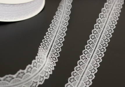 Мереживна стрічка 30328 білий (№111) (3,0см *45м)(1рулон)