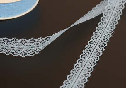 Мереживна стрічка 30328 блакитний (№131) (3,0см *45м)(1рулон)