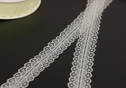 Мереживна стрічка 30328 молочний (№243) (3,0см *45м)(1рулон)