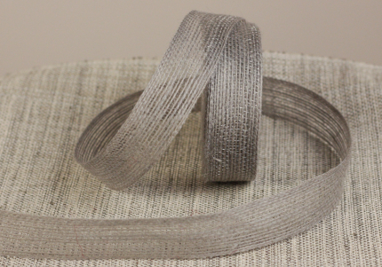 Стрічка з мішковини  (2,5 см *10 м), сірий (1рулон)