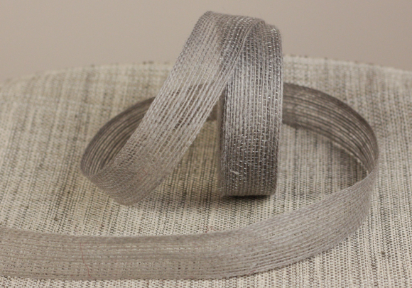 Стрічка з мішковини (2,5 см *10 м), сірий (1рулон) Стрічка з мішковини (2,5 см *10 м), сірий (1рулон)
