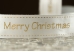 Атласна новорічна стрічка Merry Christmas білий (2,5 см *23 м)