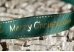 Репсова новорічна стрічка "Merry Christmas" зелений (2,5 см *23 м) (1рулон)