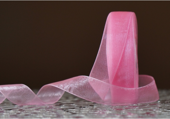 Стрічка ОРГАНЗА (2,5 см *45 м), ніжно-рожевий (№1004) (1рулон) Стрічка ОРГАНЗА (2,5 см *45 м), ніжно-рожевий (№1004) (1рулон)