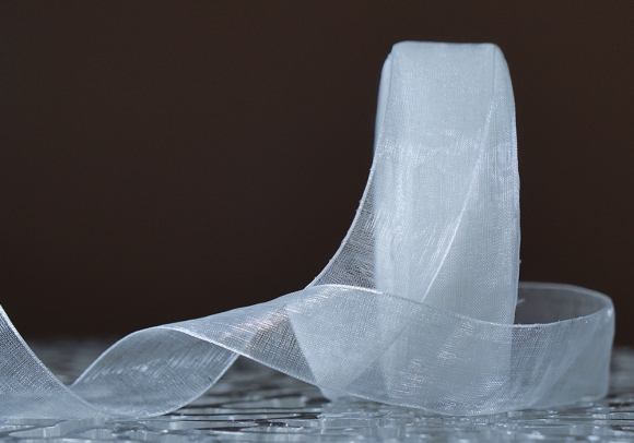 Стрічка ОРГАНЗА (2,0 см *45 м), білий (№1001) (1рулон) Стрічка ОРГАНЗА (2,0 см *45 м), білий (№1001) (1рулон)