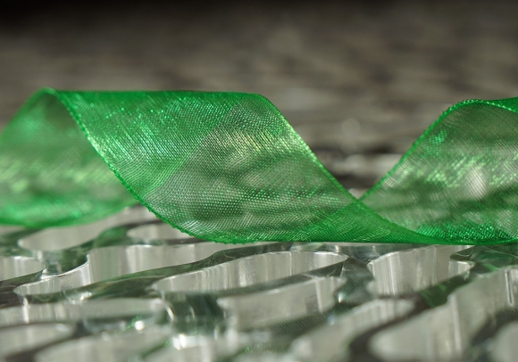 Стрічка ОРГАНЗА (4,0 см *45 м), зелений (теплий) (№1019) (1рулон) Стрічка ОРГАНЗА (4,0 см *45 м), зелений (теплий) (№1019) (1рулон)