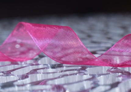 Стрічка ОРГАНЗА (4,0 см *45 м), темно-малиновий (№1028) (1рулон)