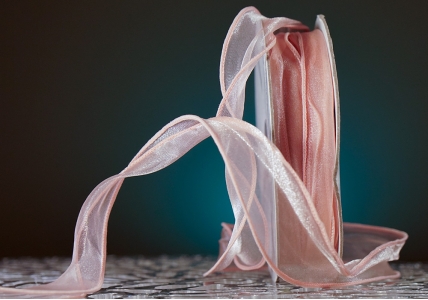 Органза хвиляста світло-рожевий колір з кантом (3,0 см *23 м), (1рулон) Органза хвиляста світло-рожевий колір з кантом (3,0 см *23 м), (1рулон)