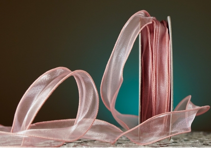 Органза хвиляста пудровий колір з кантом (3,0 см *23 м), (1рулон) Органза хвиляста пудровий колір з кантом (3,0 см *23 м), (1рулон)