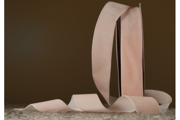 Стрічка оксамитова (велюр) 4,0 см, персиковий (№06) (1 рулон) (27м) Стрічка оксамитова (велюр) 4,0 см, персиковий (№06) (1 рулон) (27м)