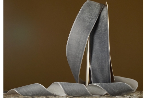 Стрічка оксамитова (велюр) 4,0 см, сірий (№34) (1 рулон) (27м) Стрічка оксамитова (велюр) 4,0 см, сірий (№34) (1 рулон) (27м)