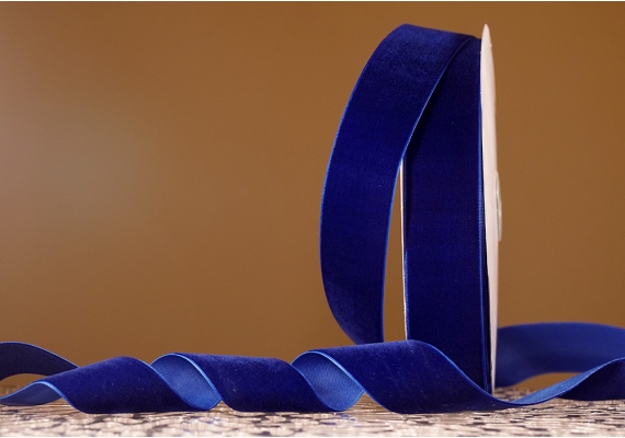 Стрічка оксамитова (велюр) 4,0 см, синій (№47) (1 рулон) (27м) Стрічка оксамитова (велюр) 4,0 см, синій (№47) (1 рулон) (27м)