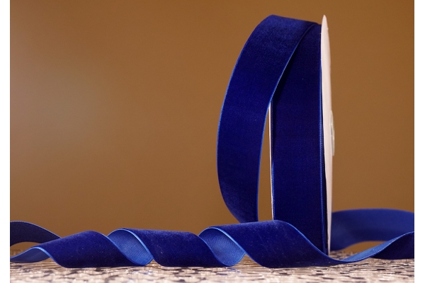 Стрічка оксамитова (велюр) 4,0 см, синій (№47) (1 рулон) (27м) Стрічка оксамитова (велюр) 4,0 см, синій (№47) (1 рулон) (27м)