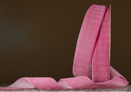 Стрічка оксамитова (велюр) 4,0 см, рожевий (№C08) (1 рулон) (27м) Стрічка оксамитова (велюр) 4,0 см, рожевий (№C08) (1 рулон) (27м)