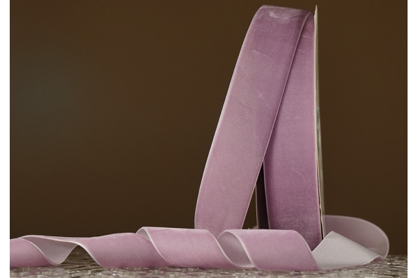 Стрічка оксамитова (велюр) 4,0 см, блідо-бузковий (№C38) (1 рулон) (27м) Стрічка оксамитова (велюр) 4,0 см, блідо-бузковий (№C38) (1 рулон) (27м)